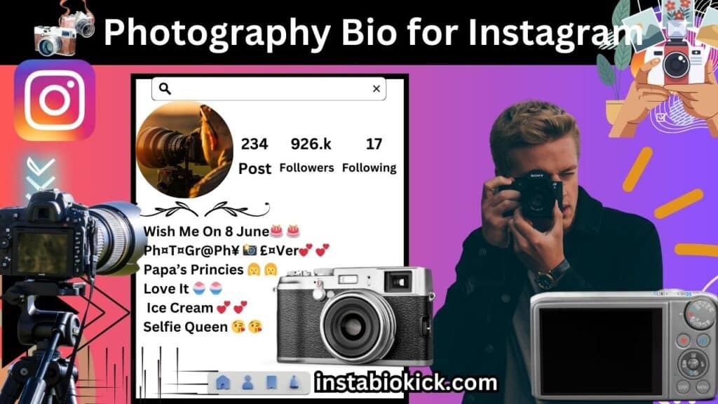 Photography Bio for Instagram